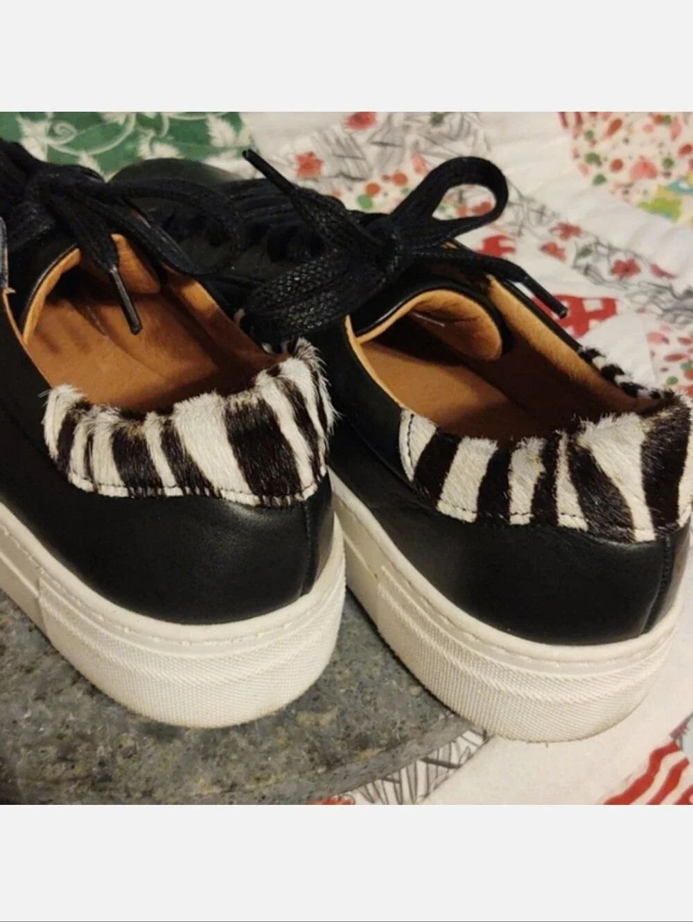 SKECHER STREET LA Black Leather Sneakers 7